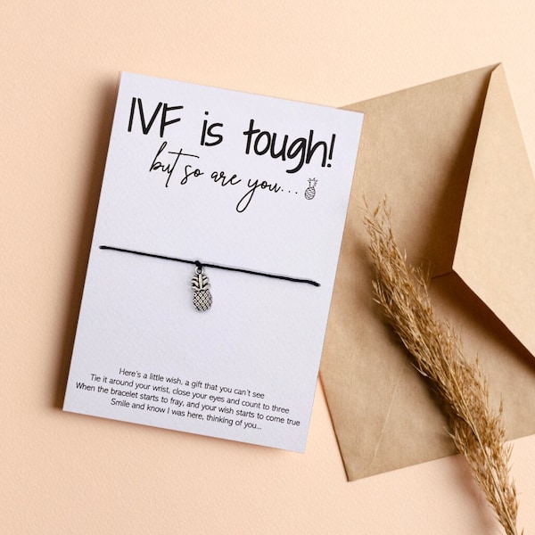 IVF is tough but so are you, IVF Gift, IVF Bracelet,