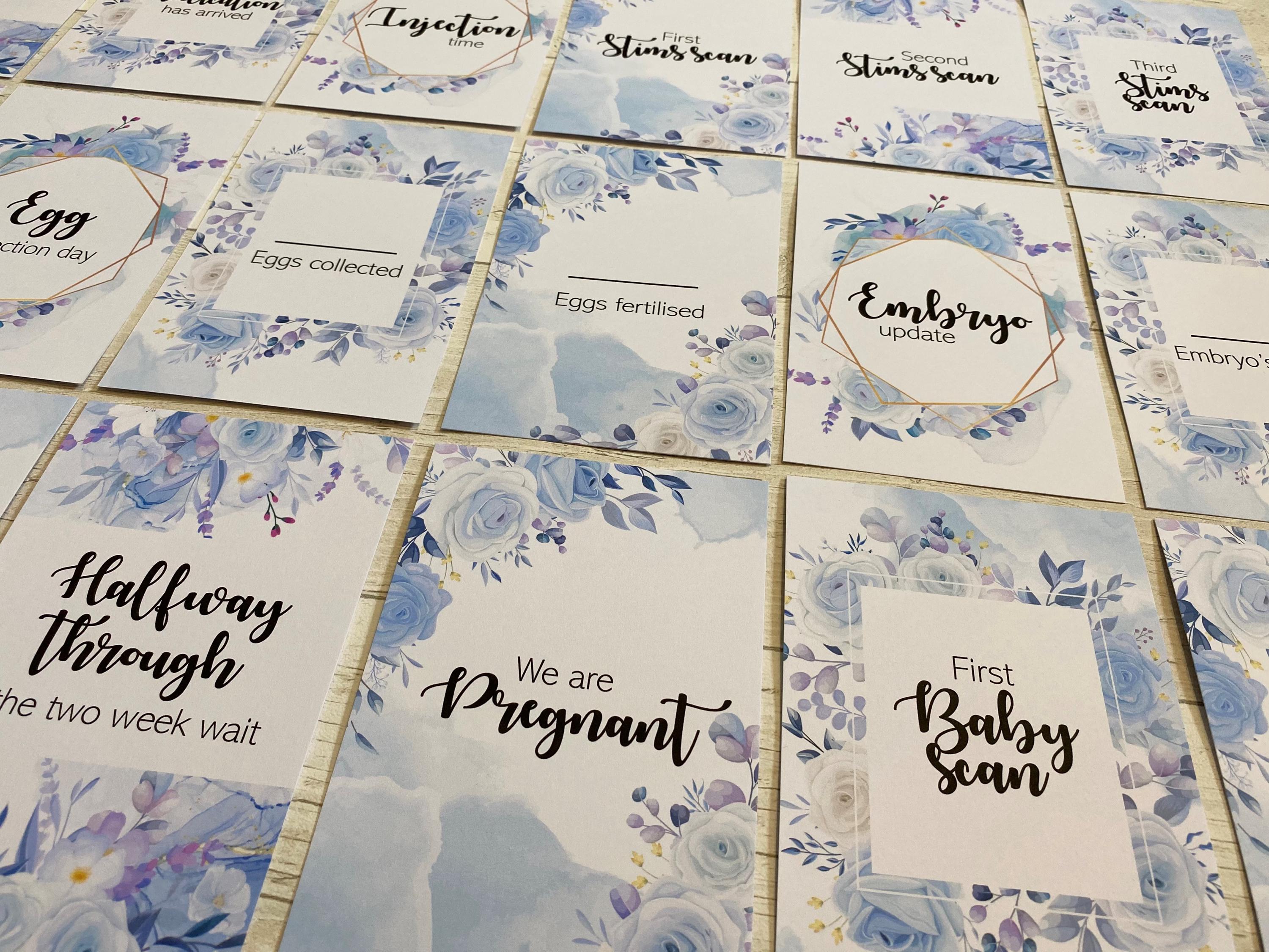 Printable IVF Milestone Cards Digital Download - Etsy