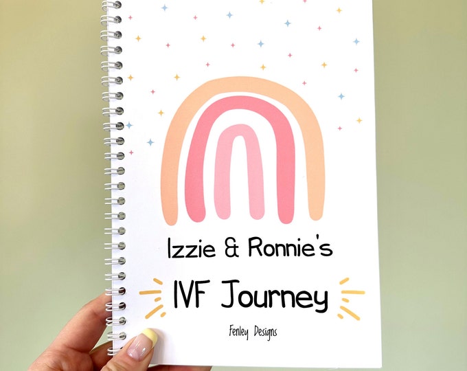 Rainbow IVF Journal, Fertility Planner, Fertility Journal, IVF Milestone Cards