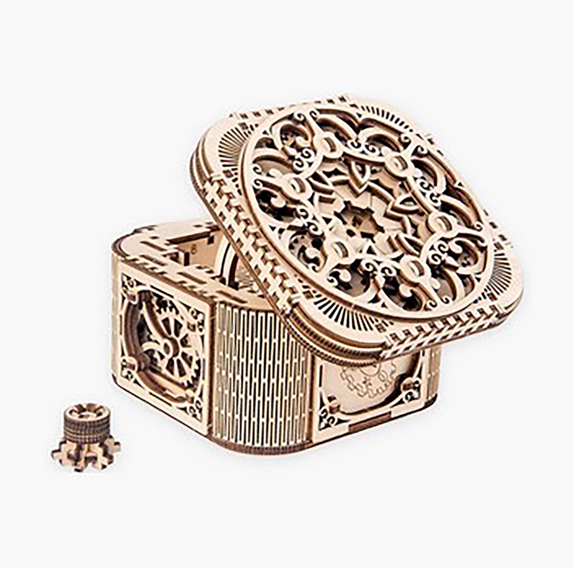 3D Wooden Puzzle Storage Box DIY Jewelry Treasure Box Assembly Etsy