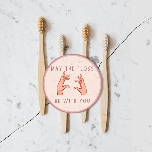 May the Floss Be With You. Dental Stickers. Dental Hygiene. Etsy