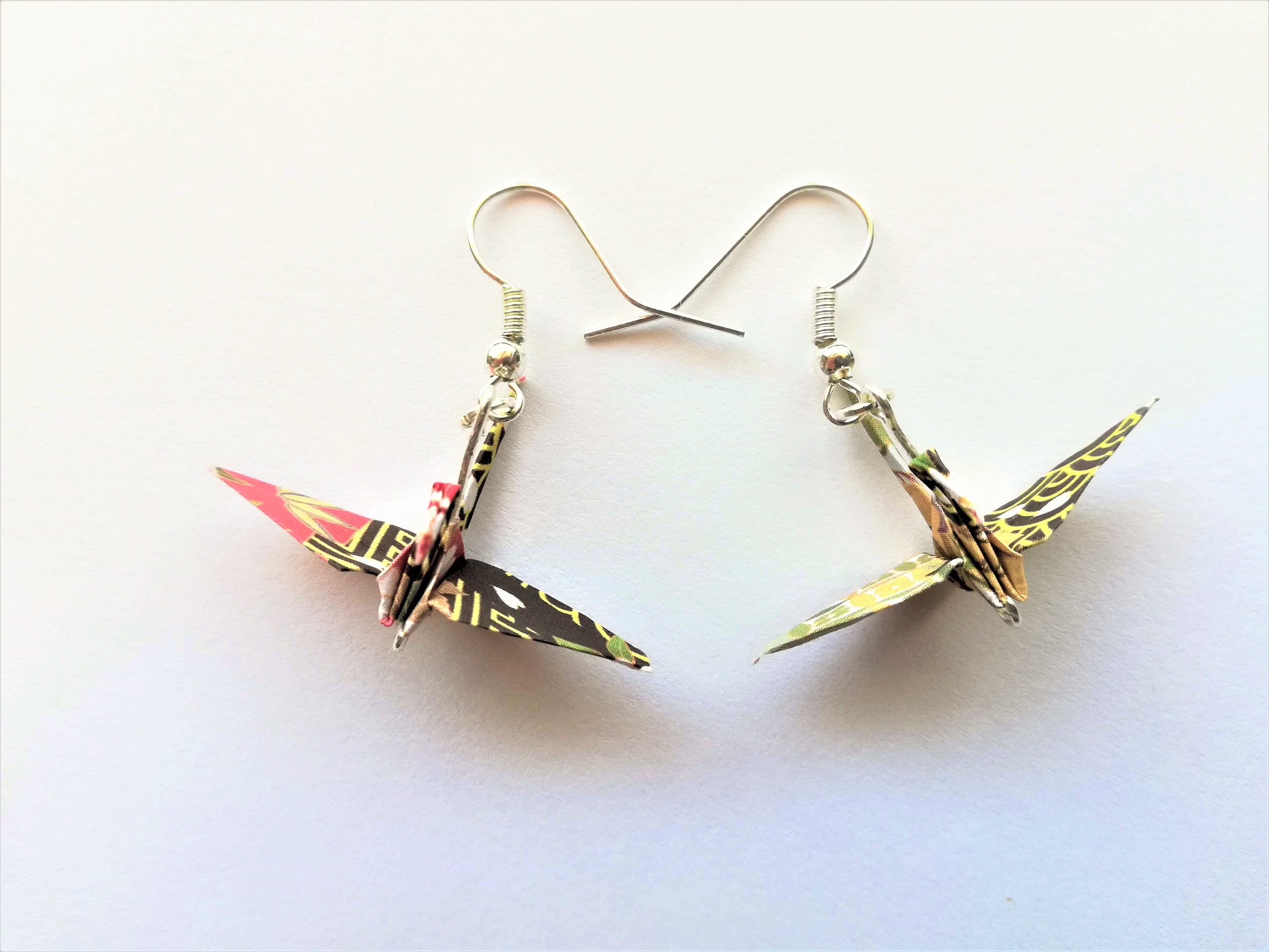 Origami Crane Earrings Cute Gift Intricate Fashionable | Etsy