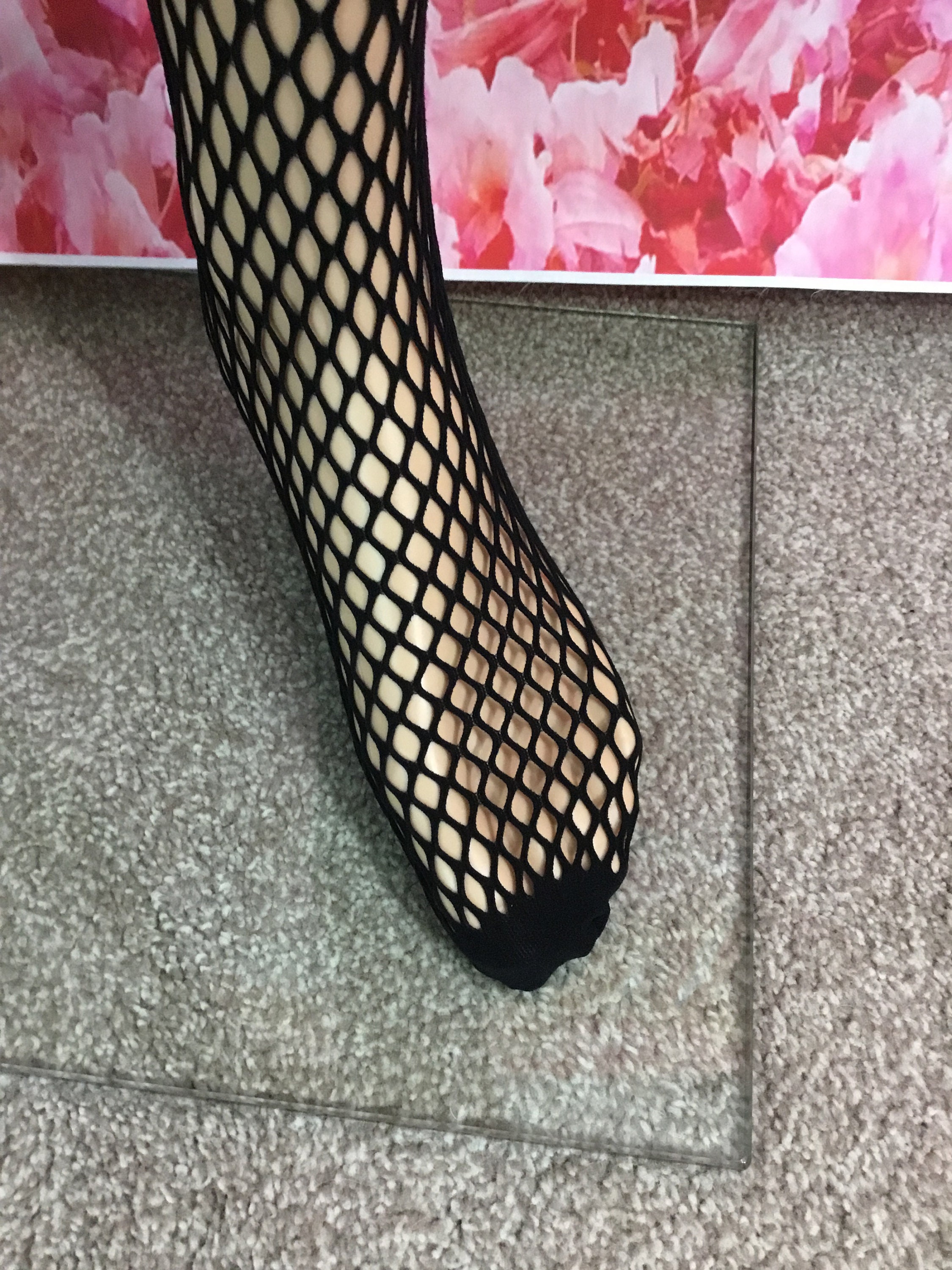 Large Holed Fishnet Stockings With Belt Attached - Etsy UK