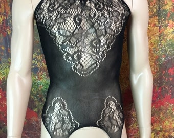 Unisex Black Bodystocking