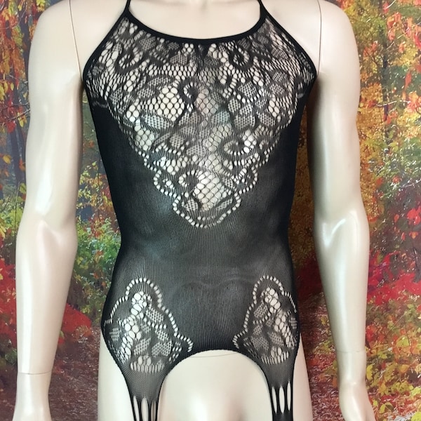 Unisex Black Bodystocking