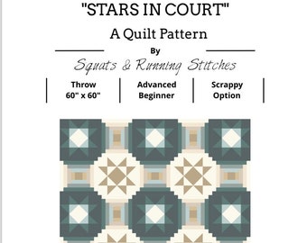 Patron de courtepointe Stars in Court PDF