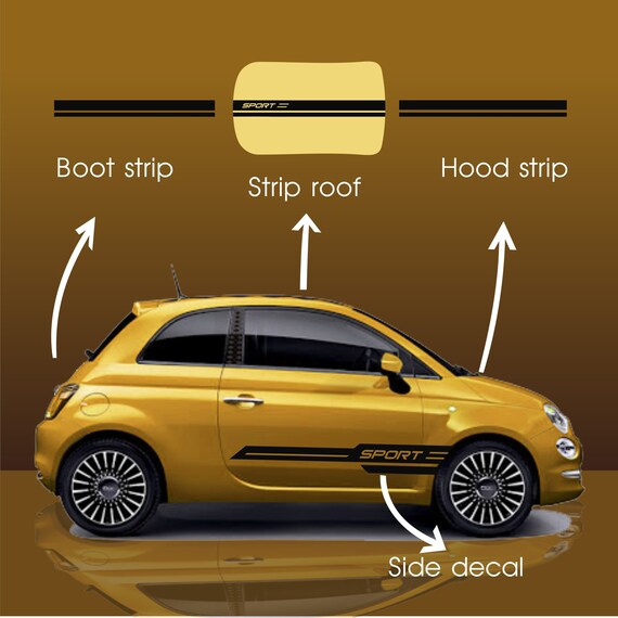 Fiat on sale 500 stripes