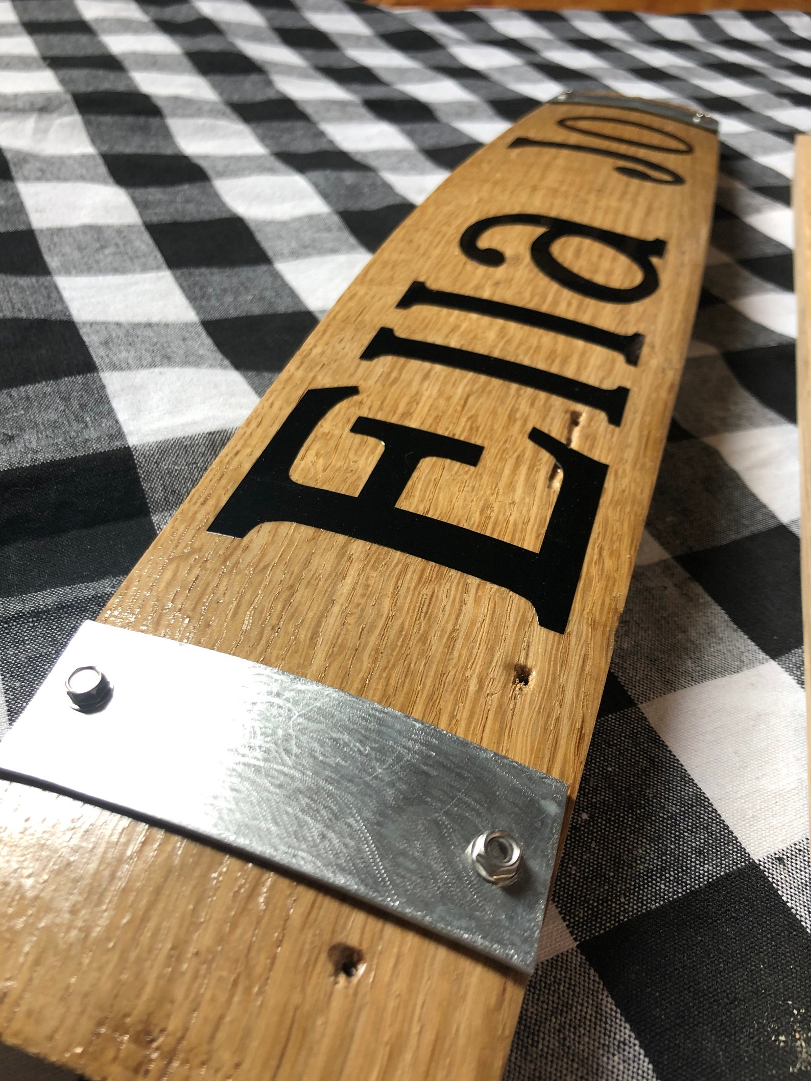 WHISKEY Barrel Stave Sign 22L / Custom Staves / Personalized | Etsy