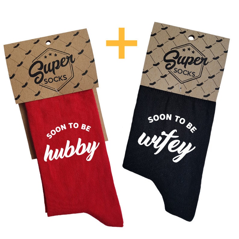 Wedding Gift Husband Wife Socks Couple Gift Gift for Both Soon to be Wifey Hubby Wifey Couple Socks Socks Soon to be Hubby