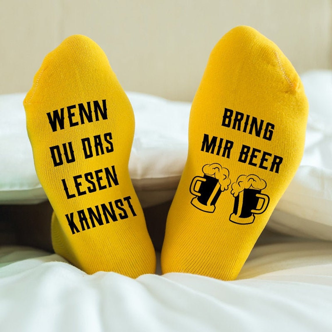 Wenn Du Das Lesen Kannst Bring Mir Beer Socken Lustige Etsy
