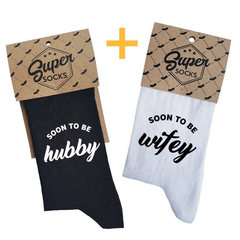 Wedding Gift Husband Wife Socks Couple Gift Gift for Both Soon to be Wifey Hubby Wifey Couple Socks Socks Soon to be Hubby