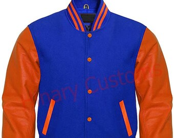 orange and blue jacket