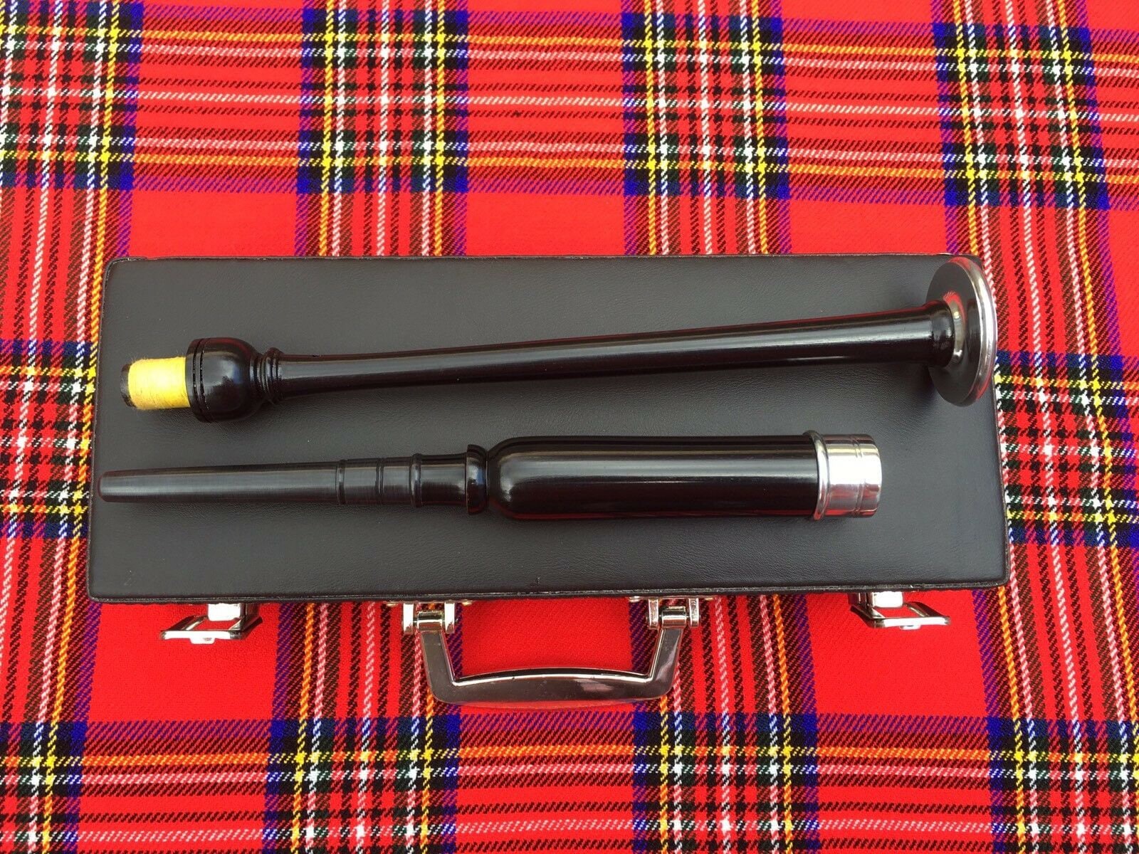 Bagpipes Practice Chanter Rose Wood Black Finish Silver Etsy