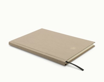 Hardcover Notizbuch taupe A5