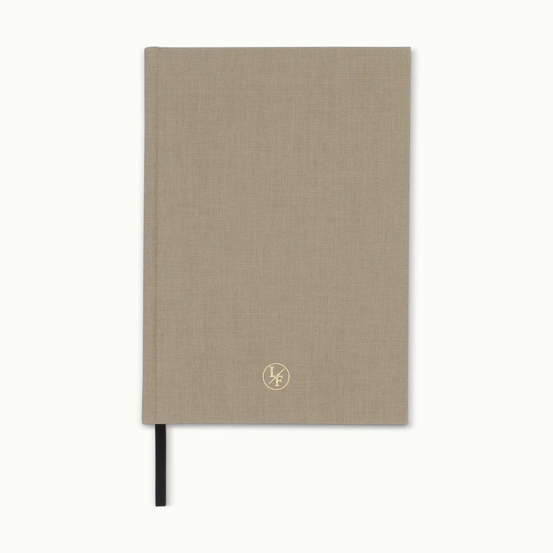 Hardcover notebook taupe A5 image 2