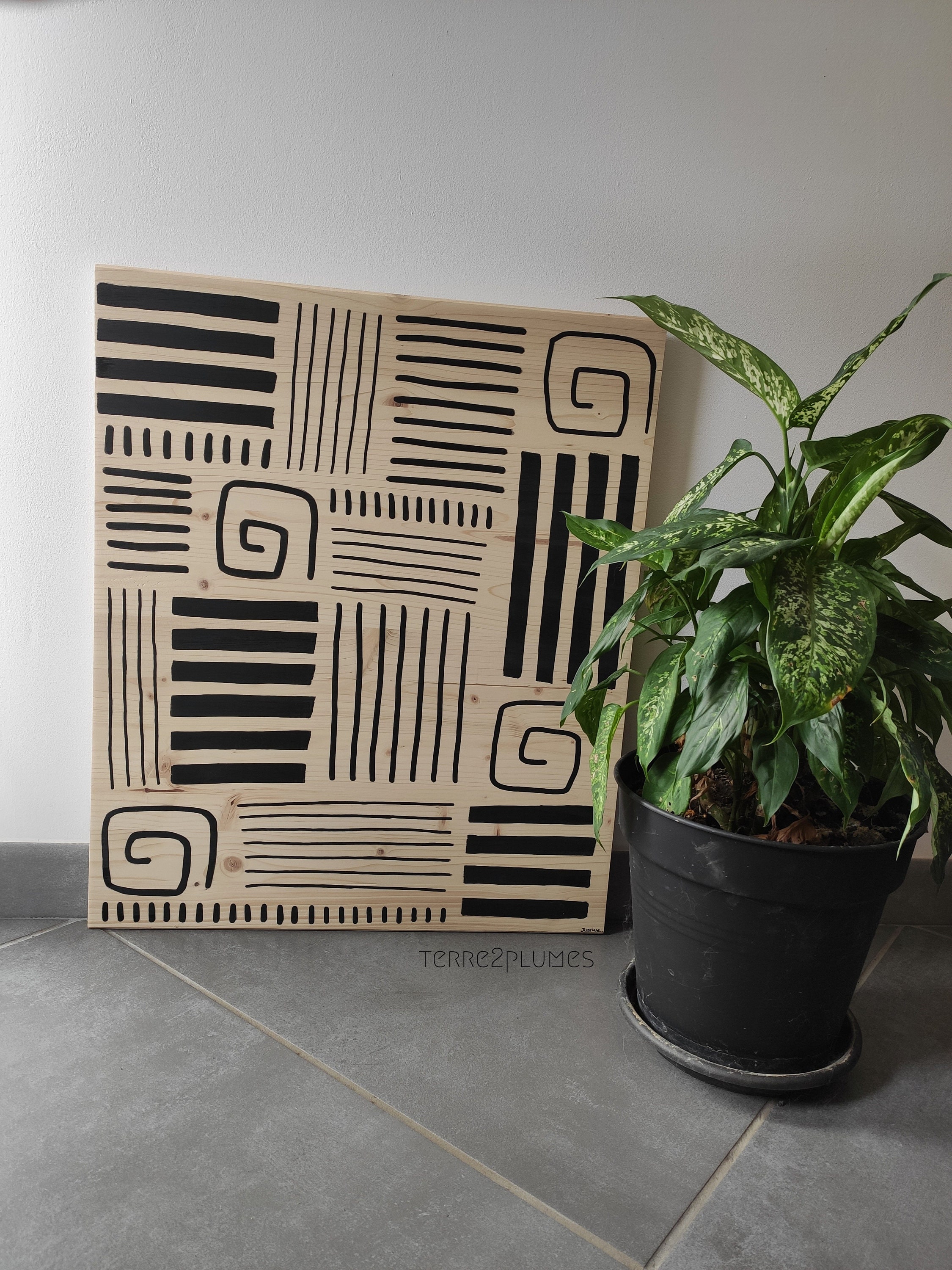 Ethnique - Tableau 60x50 cm