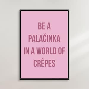 Palacinka Crepes Poster - Serbia, Croatia, Bosnia