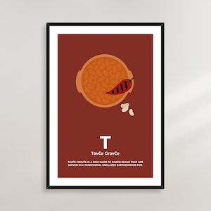 Tavce Gravce Balkan ABC Poster - Serbia, Bosnia, Croatia