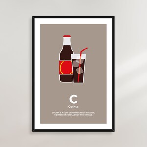 Cockta Balkan ABC Poster - Serbia, Bosnia, Croatia