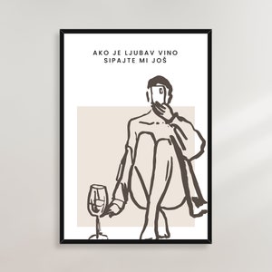 Vino Ljubav Poster - Serbien Bosnien Kroatien