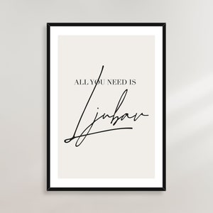 Ljubav Poster - Bosnia, Serbia, Croatia