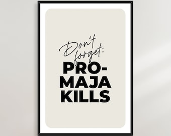 Promaja Kills Poster - Serbien, Kroatien, Bosnien