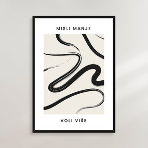 Misli manje voli vise Poster - Serbia, Croatia, Bosnia