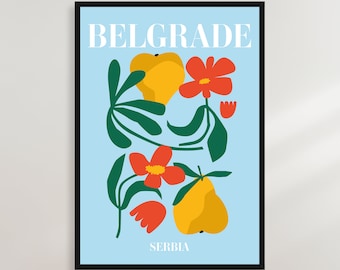 Belgrade, Serbia - Flower MarketPoster