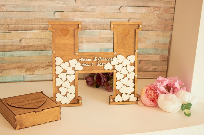 Wedding Drop Box Wooden Frame Guest Book Alternative Etsy