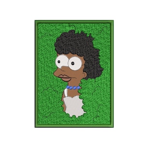 Digital, Machine Embroidery Design, Cute Girl, Woman, Cartoon Character - 4, 5, 6 inch