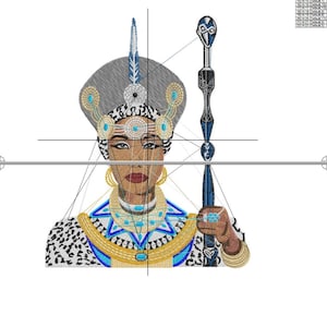 Machine Embroidery Design, Queen, Beauty Woman - 8, 9, 10, 12 Inch - Etsy