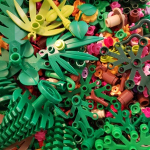 LEGO Plants Foliage 50 Pieces Bulk Lot Clean