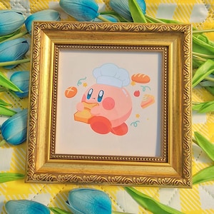 Kirby Prints | Pikachu Prints | Kirby Art | Anime Wall Art | Anime Desk Decor