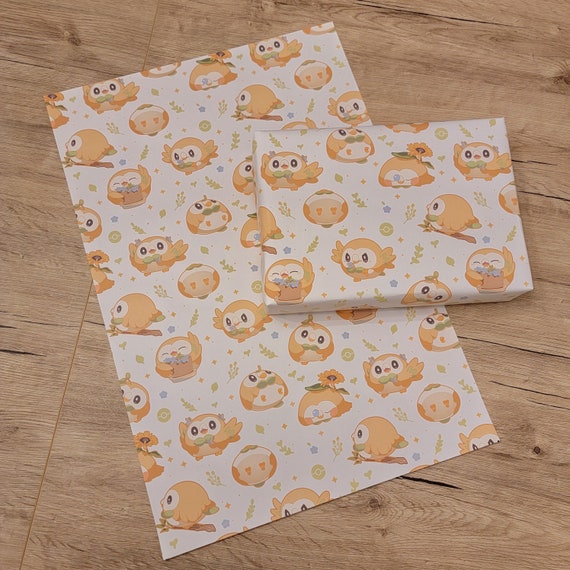 Owl Gift Wrapping | Cozy Video Game Birthday Supplies | Christmas, Holiday, Handmade