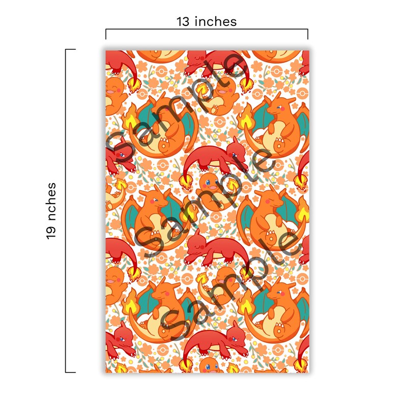 Pokemon Gift Wrap Pokemon Wrapping Paper PKMN Gift Etsy
