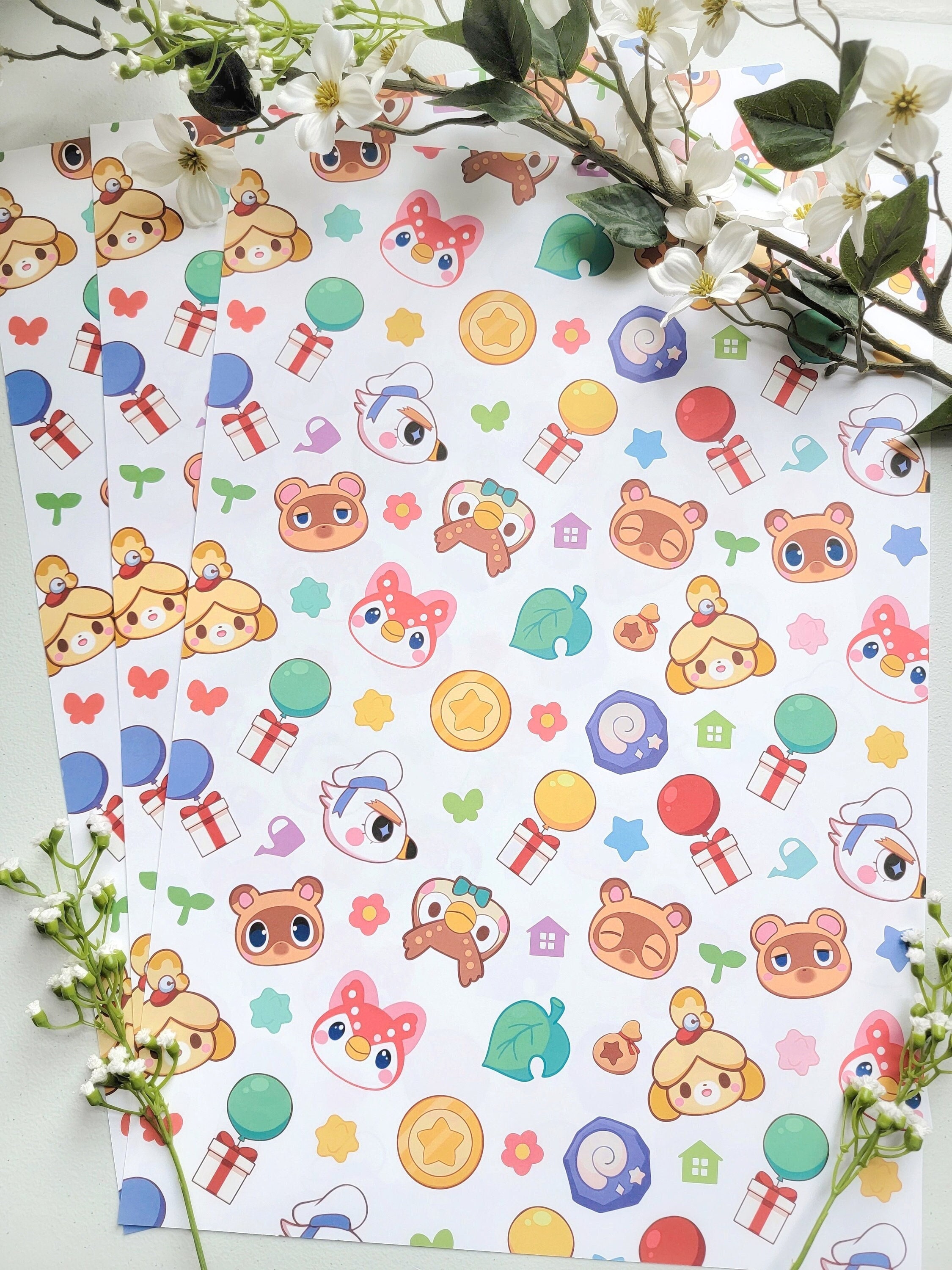 Animal Crossing Wrapping Paper