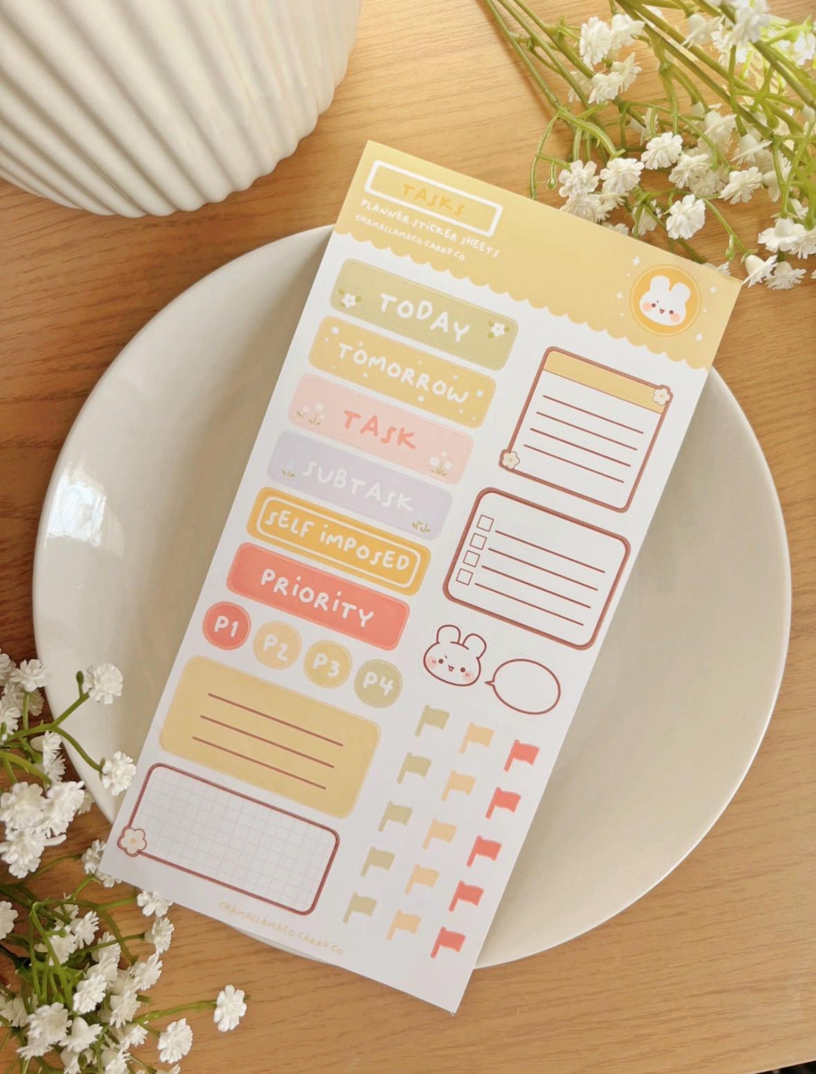Tasks Reminder, Functional Productivity Stickers, Colorful Weekly ...