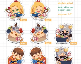 Dungeon Meshi | Delicious in Dungeon Keychains | Laios | Marcille | Chilchuck | Senshi | Acrylic Keychains Collection Vol.1