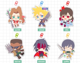 Final Fantasy 7 | Cloud Strife | FFVII | Final Fantasy Rebirth | Acrylic Keychains Collection Vol.1