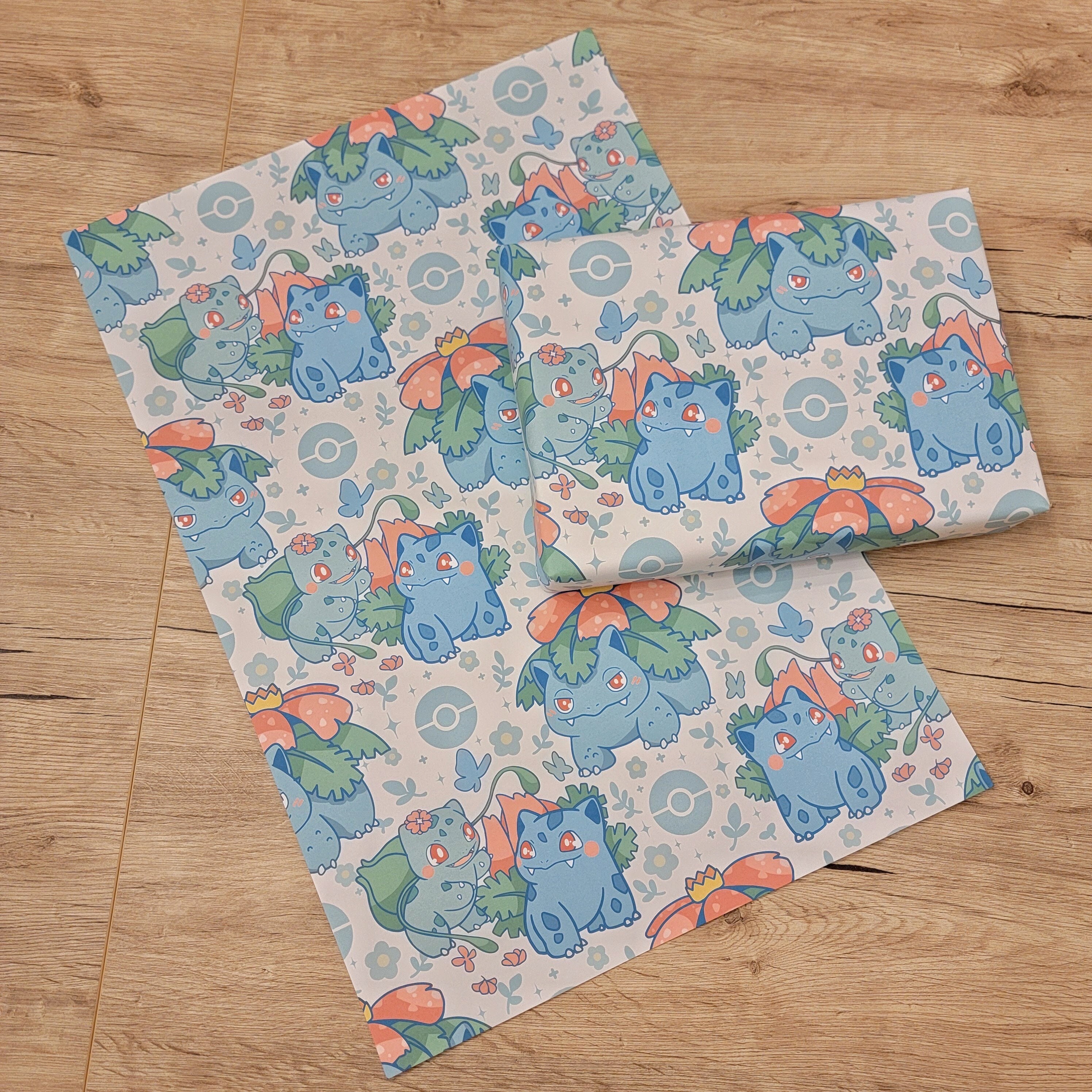 Rouleau De Papier Cadeau Pokémon Rouge - 4m X 70cm - Licence Officielle - Papier Recyclable FSC