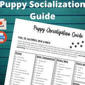 Puppy Socialization Guide/Handout/Checklist