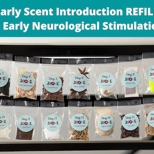 Dog Breeder Early Scent Introduction REFILL Kit & Early Neurological Stimulation for Puppies