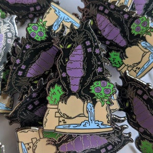 Drache Topiaries Maleficent 2" hart Emaille Fantasy Disney Pin