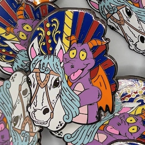 Carousel Figment 2&quot; hard enamel pin