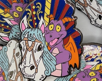 Carrousel Figment 2" harde emaille pin