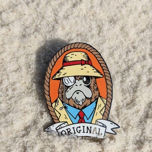 Panama Porg hard enamel pin 2&quot; Star Wars