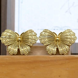Butterfly Brass Cabinet Handles Pull Animals gold Drawer Door Handles Pulls Knobs Handle, laser engraved Kitchen Wardrobe Knob handle pull