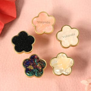 Kersenbloesem kastknoppen pull, kinderladekast knoppen handvat kleerkast handvat trekt, lasergegraveerde bloemen dressoir knoppen handgrepen