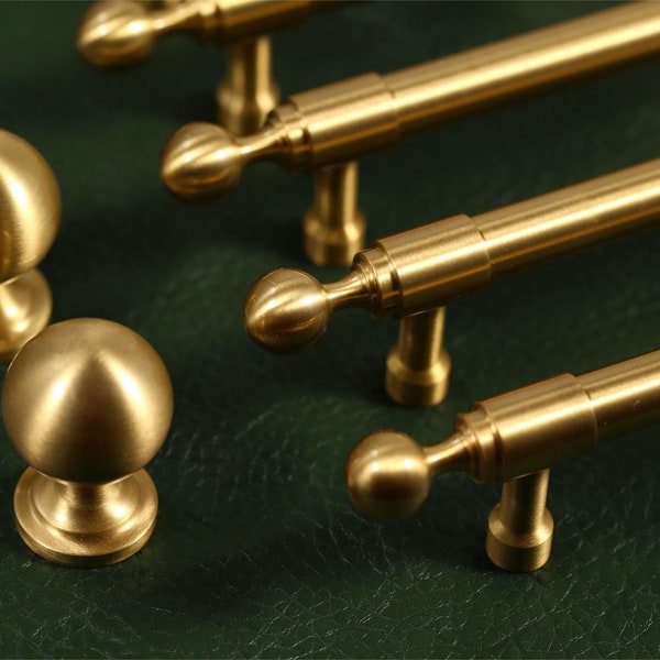 Solid Brass Cabinet Handles Knobs, Modern Drawer handle pull Knobs Wardrobe handle Pulls, Cabinet Pulls Dresser Knobs Handles, DIY hardware