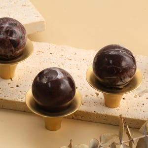 Luxury Rosso Cabinet Cupboard knobs handles pulls Natural Travertine Drawer Wardrobe knobs handles dresser closet knobs pulls Villa decor